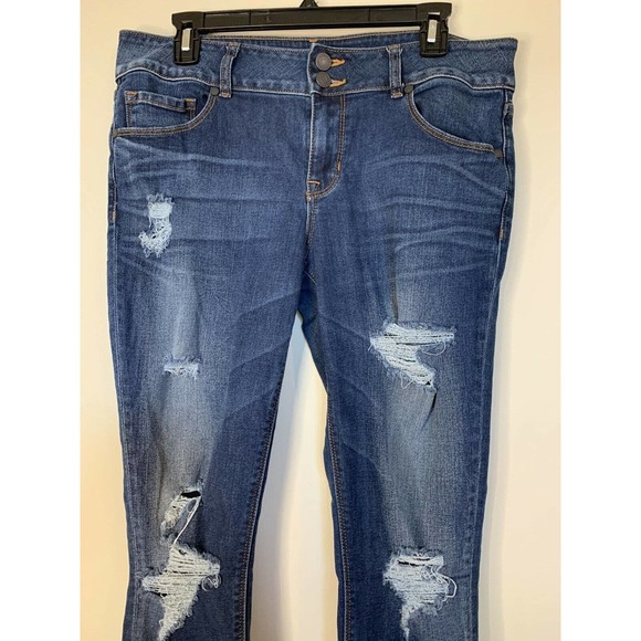 REFUGE Denim Blue Jeans Slim Skinny - Picture 3 of 5
